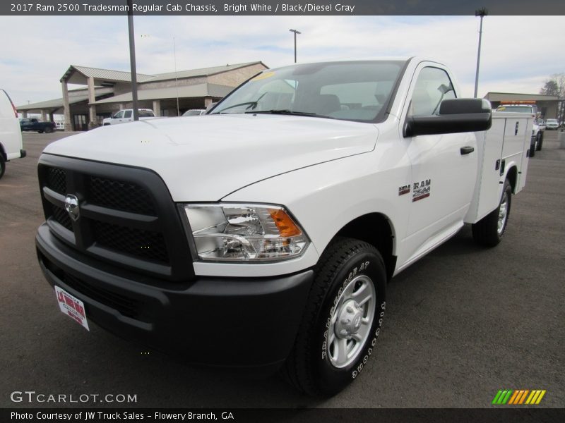 Bright White / Black/Diesel Gray 2017 Ram 2500 Tradesman Regular Cab Chassis