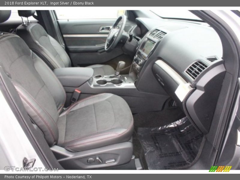 Ingot Silver / Ebony Black 2018 Ford Explorer XLT