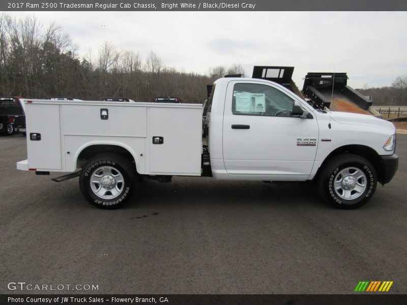 Bright White / Black/Diesel Gray 2017 Ram 2500 Tradesman Regular Cab Chassis