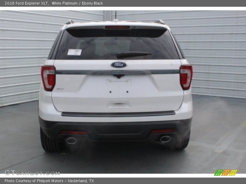White Platinum / Ebony Black 2018 Ford Explorer XLT