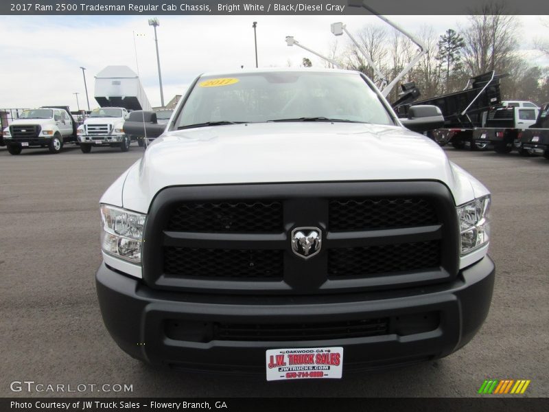 Bright White / Black/Diesel Gray 2017 Ram 2500 Tradesman Regular Cab Chassis