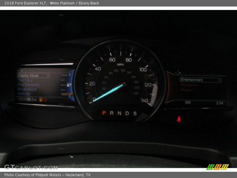 White Platinum / Ebony Black 2018 Ford Explorer XLT