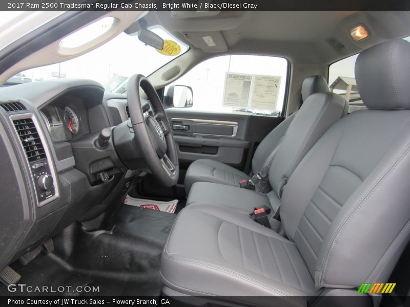 Bright White / Black/Diesel Gray 2017 Ram 2500 Tradesman Regular Cab Chassis