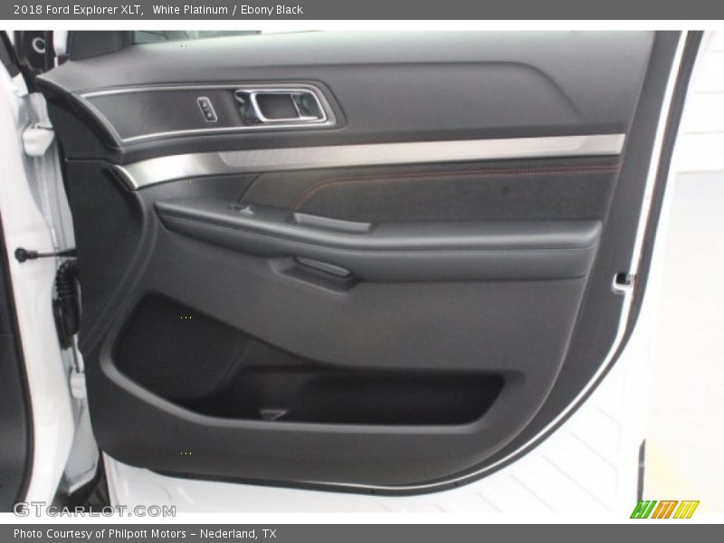 White Platinum / Ebony Black 2018 Ford Explorer XLT