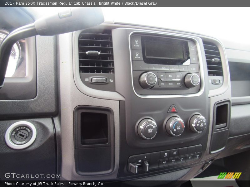 Bright White / Black/Diesel Gray 2017 Ram 2500 Tradesman Regular Cab Chassis