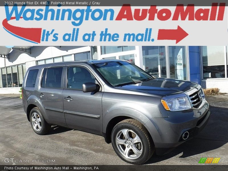 Polished Metal Metallic / Gray 2012 Honda Pilot EX 4WD