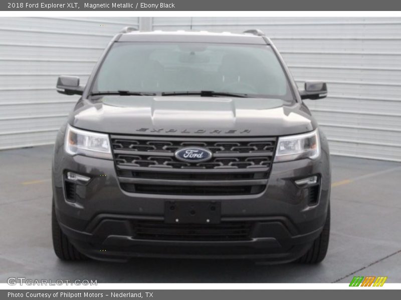 Magnetic Metallic / Ebony Black 2018 Ford Explorer XLT