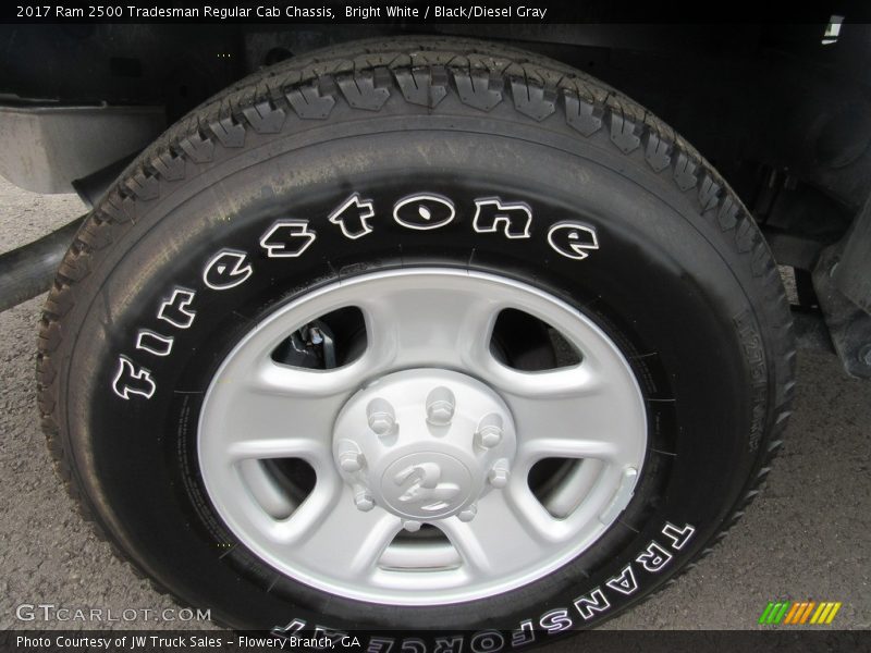 Bright White / Black/Diesel Gray 2017 Ram 2500 Tradesman Regular Cab Chassis