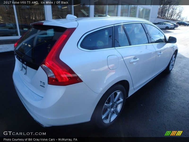 Ice White / Off Black 2017 Volvo V60 T5 AWD