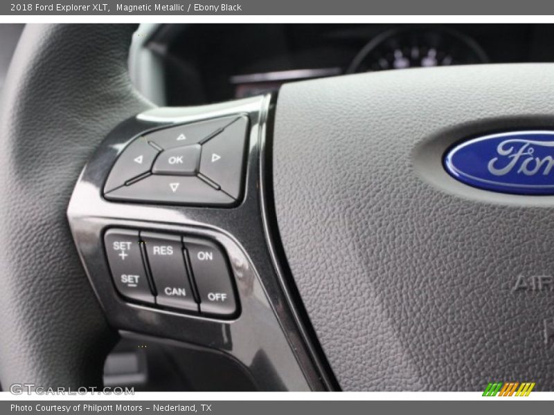 Magnetic Metallic / Ebony Black 2018 Ford Explorer XLT