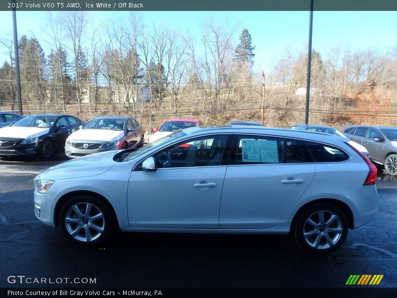 Ice White / Off Black 2017 Volvo V60 T5 AWD