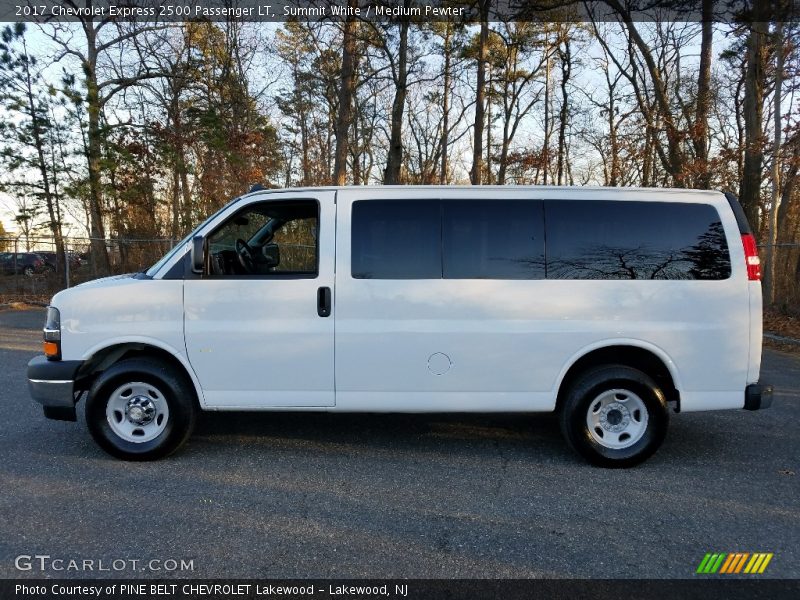 Summit White / Medium Pewter 2017 Chevrolet Express 2500 Passenger LT