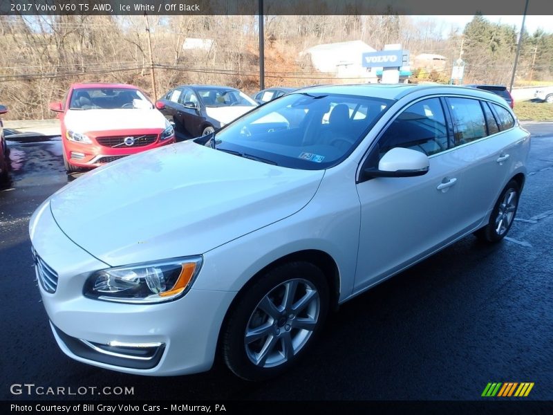 Ice White / Off Black 2017 Volvo V60 T5 AWD