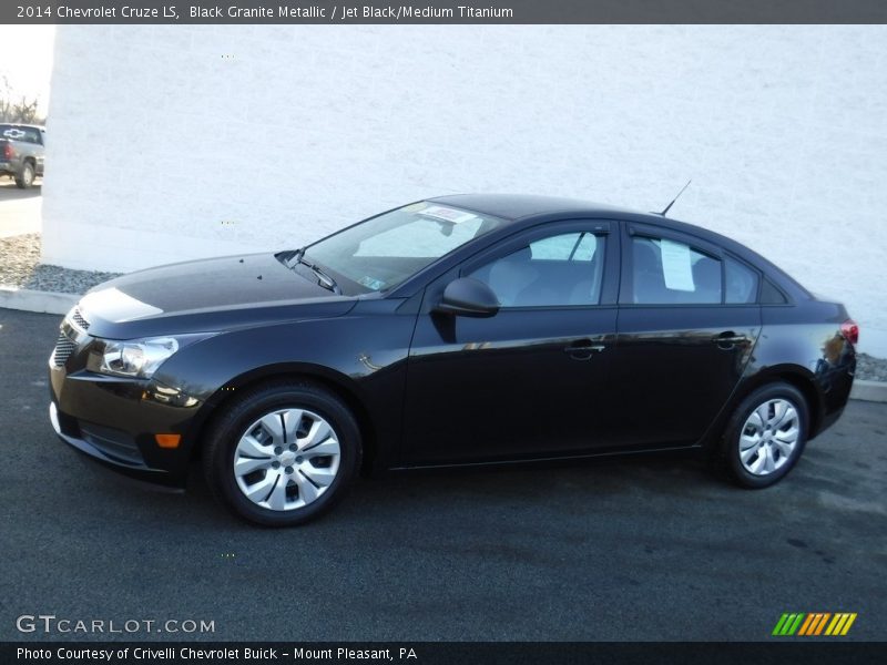 Black Granite Metallic / Jet Black/Medium Titanium 2014 Chevrolet Cruze LS