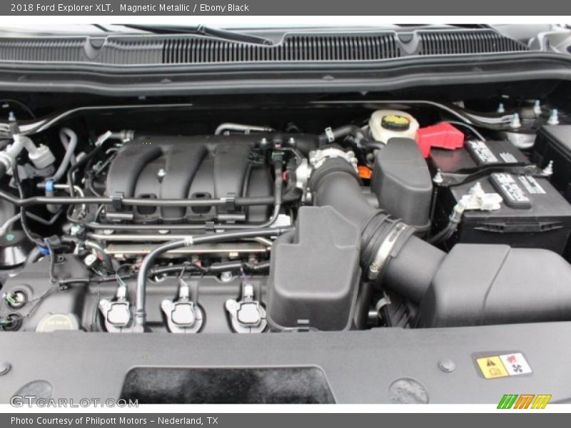 Magnetic Metallic / Ebony Black 2018 Ford Explorer XLT