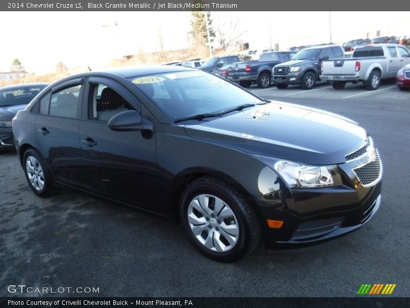 Black Granite Metallic / Jet Black/Medium Titanium 2014 Chevrolet Cruze LS