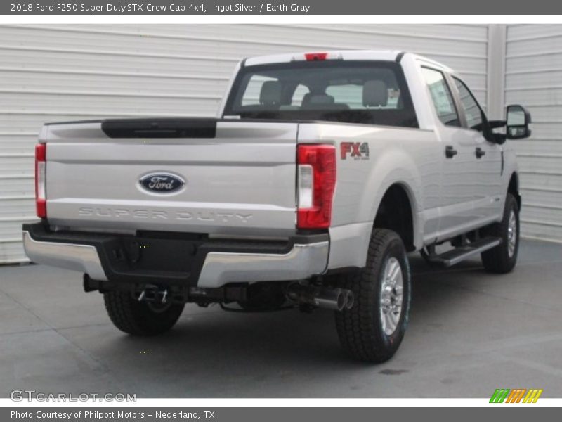 Ingot Silver / Earth Gray 2018 Ford F250 Super Duty STX Crew Cab 4x4