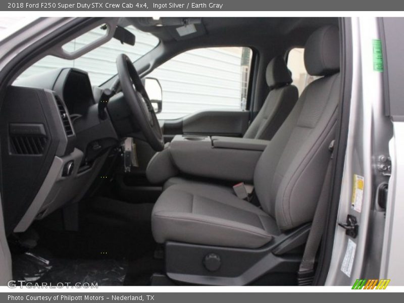 Ingot Silver / Earth Gray 2018 Ford F250 Super Duty STX Crew Cab 4x4