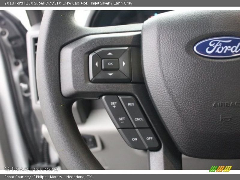 Ingot Silver / Earth Gray 2018 Ford F250 Super Duty STX Crew Cab 4x4