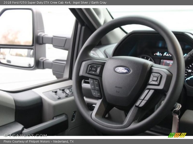Ingot Silver / Earth Gray 2018 Ford F250 Super Duty STX Crew Cab 4x4