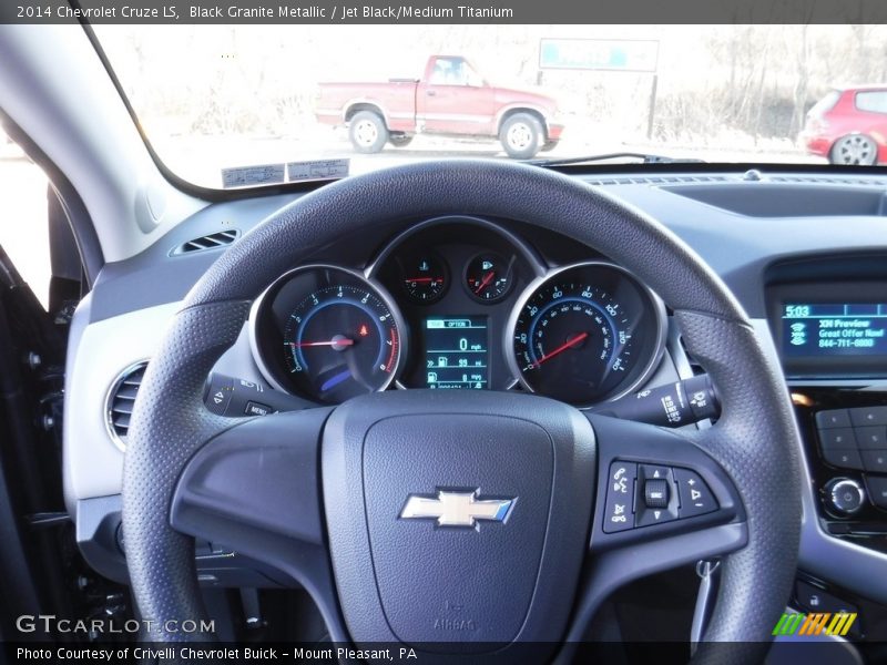 Black Granite Metallic / Jet Black/Medium Titanium 2014 Chevrolet Cruze LS