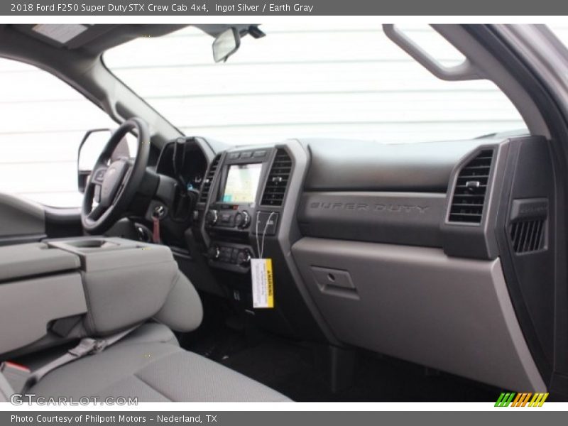 Ingot Silver / Earth Gray 2018 Ford F250 Super Duty STX Crew Cab 4x4