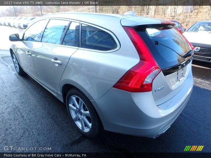Luminous Sand Metallic / Off Black 2017 Volvo V60 T5 AWD