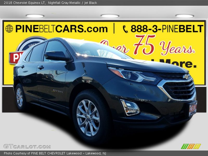 Nightfall Gray Metallic / Jet Black 2018 Chevrolet Equinox LT