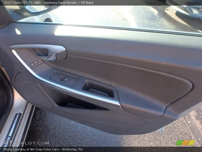 Luminous Sand Metallic / Off Black 2017 Volvo V60 T5 AWD