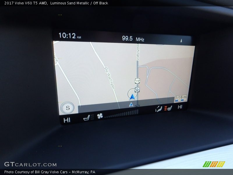 Luminous Sand Metallic / Off Black 2017 Volvo V60 T5 AWD