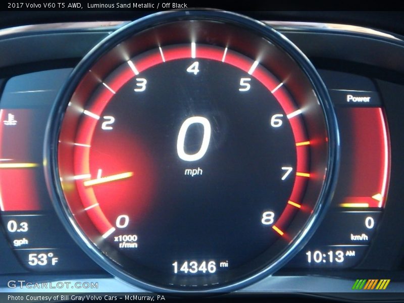 Luminous Sand Metallic / Off Black 2017 Volvo V60 T5 AWD