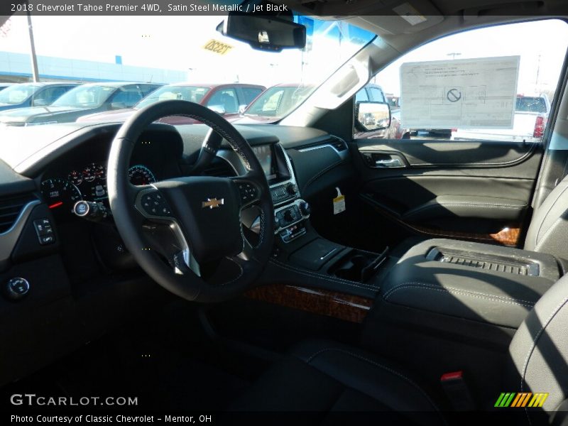 Satin Steel Metallic / Jet Black 2018 Chevrolet Tahoe Premier 4WD