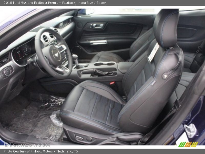 Kona Blue / Ebony 2018 Ford Mustang EcoBoost Premium Fastback