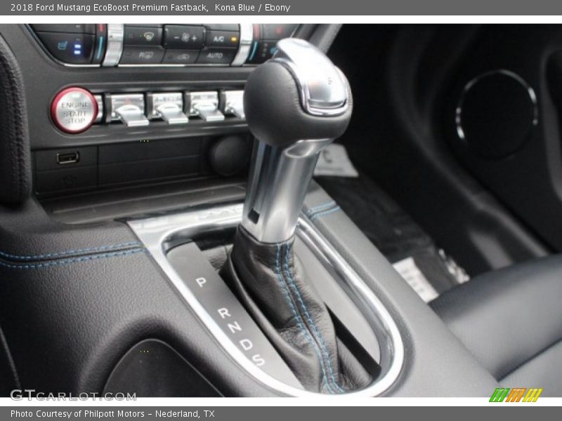 Kona Blue / Ebony 2018 Ford Mustang EcoBoost Premium Fastback