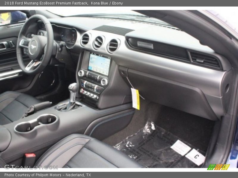 Kona Blue / Ebony 2018 Ford Mustang EcoBoost Premium Fastback