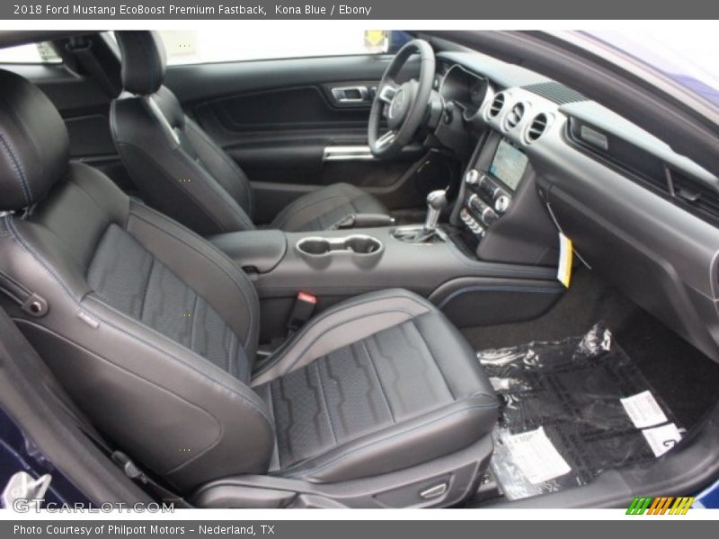 Kona Blue / Ebony 2018 Ford Mustang EcoBoost Premium Fastback
