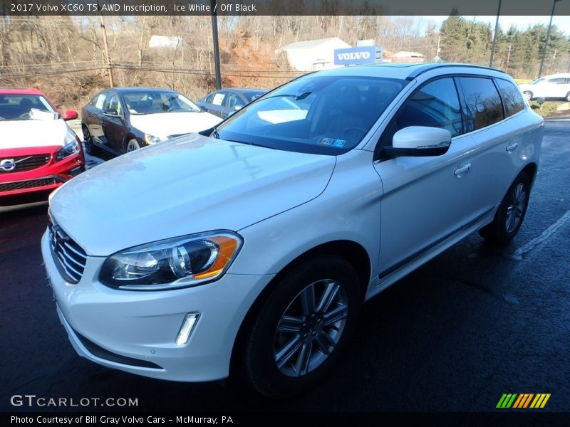 Ice White / Off Black 2017 Volvo XC60 T5 AWD Inscription