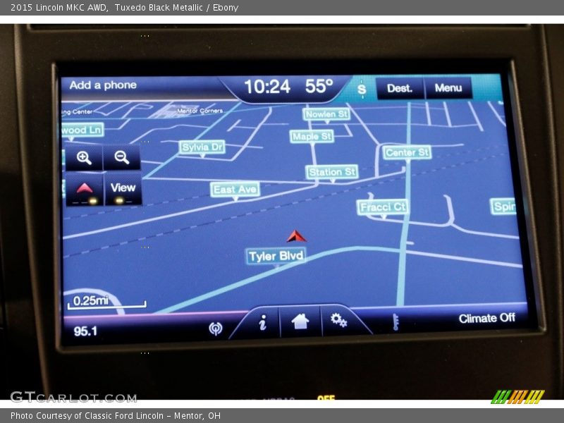 Tuxedo Black Metallic / Ebony 2015 Lincoln MKC AWD