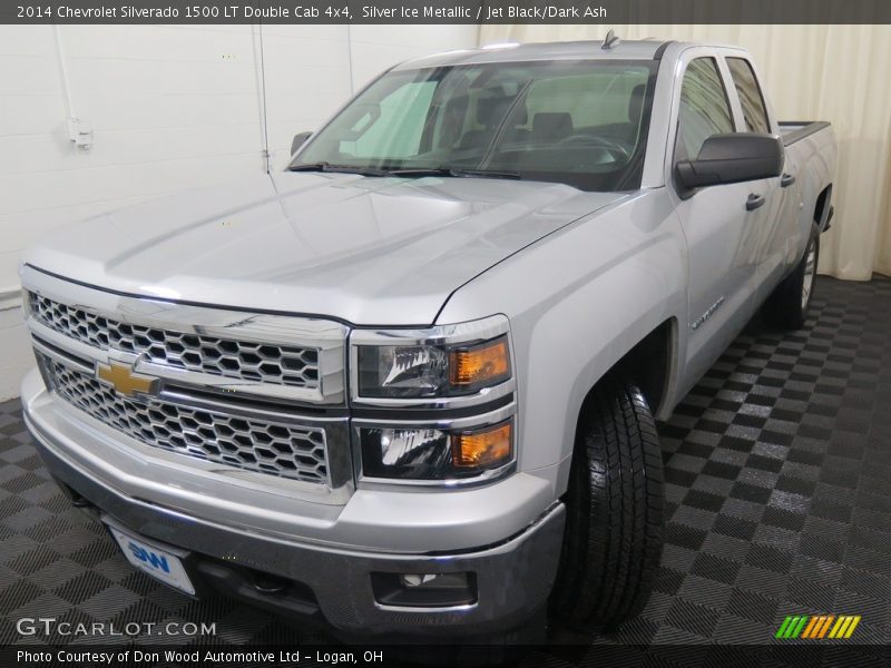 Silver Ice Metallic / Jet Black/Dark Ash 2014 Chevrolet Silverado 1500 LT Double Cab 4x4