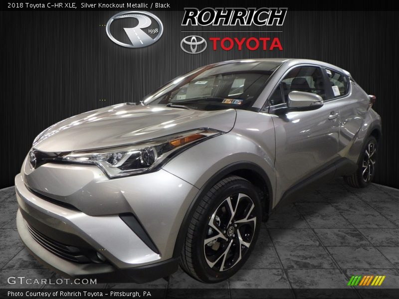 Silver Knockout Metallic / Black 2018 Toyota C-HR XLE
