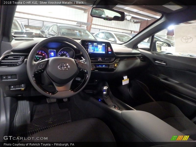 Silver Knockout Metallic / Black 2018 Toyota C-HR XLE