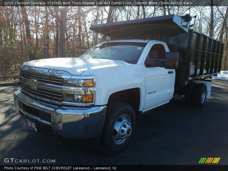 Summit White / Dark Ash/Jet Black 2018 Chevrolet Silverado 3500HD Work Truck Regular Cab 4x4 Dump Truck