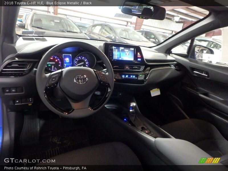 Blue Eclipse Metallic / Black 2018 Toyota C-HR XLE