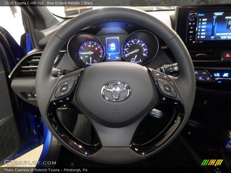Blue Eclipse Metallic / Black 2018 Toyota C-HR XLE
