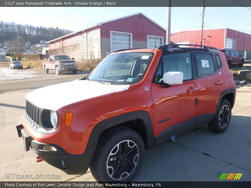 Omaha Orange / Black 2017 Jeep Renegade Trailhawk 4x4