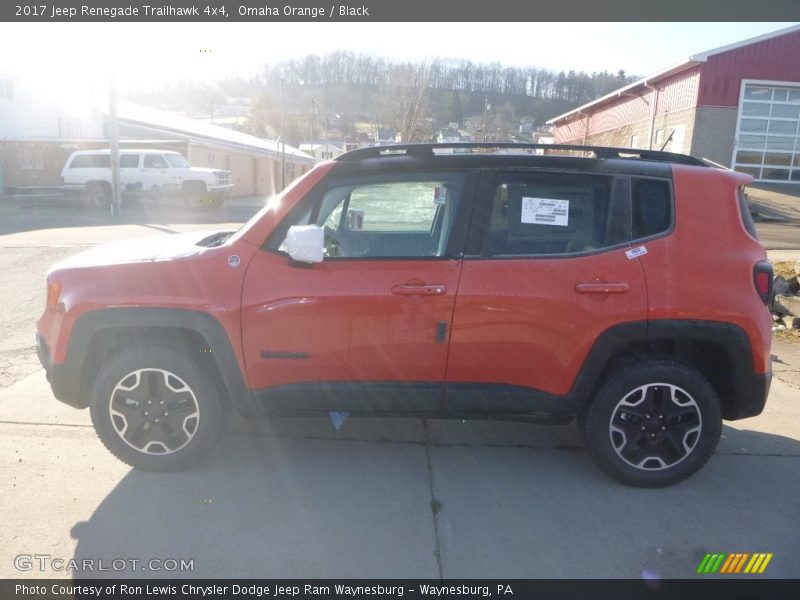 Omaha Orange / Black 2017 Jeep Renegade Trailhawk 4x4