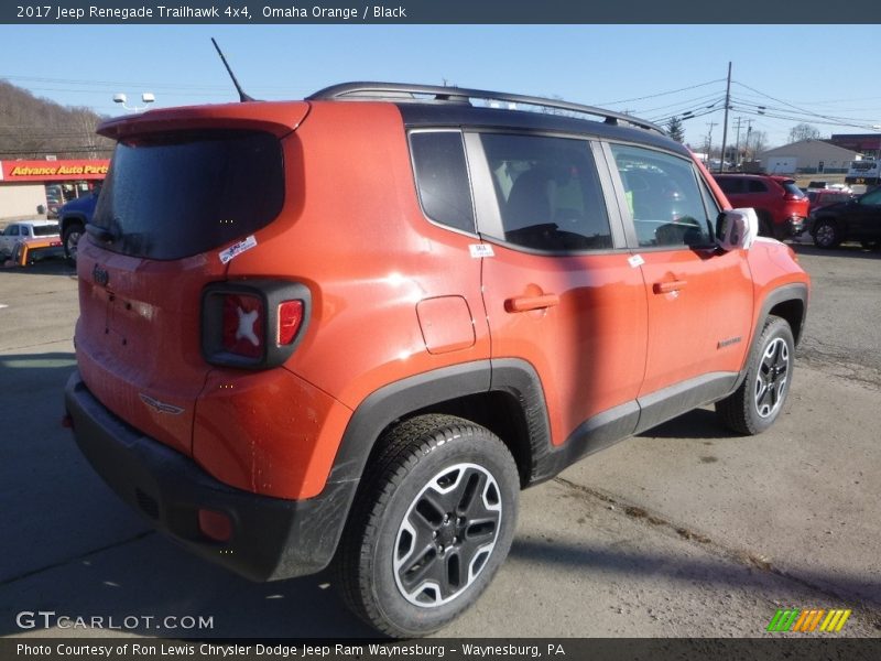Omaha Orange / Black 2017 Jeep Renegade Trailhawk 4x4