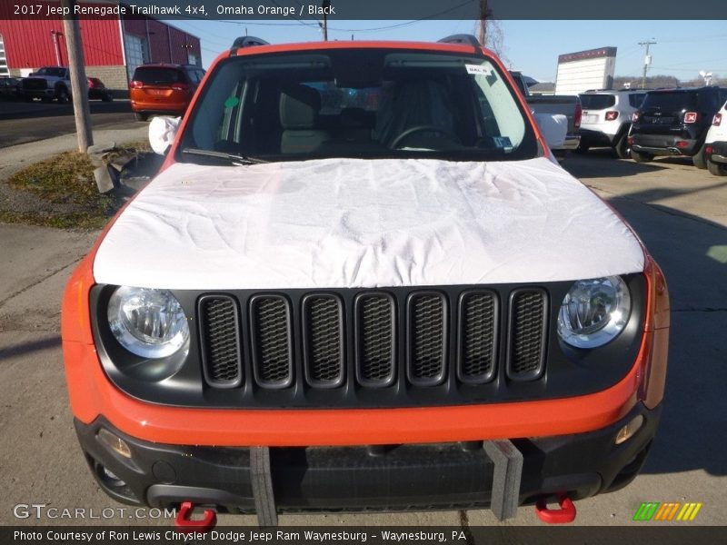 Omaha Orange / Black 2017 Jeep Renegade Trailhawk 4x4