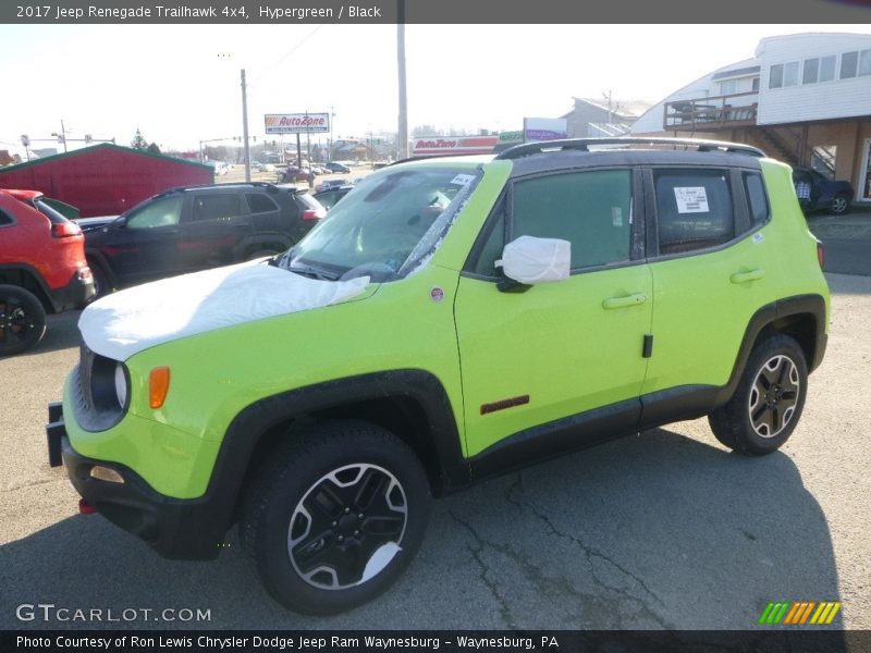 Hypergreen / Black 2017 Jeep Renegade Trailhawk 4x4