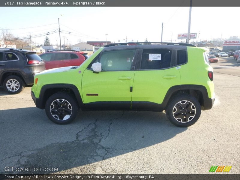 Hypergreen / Black 2017 Jeep Renegade Trailhawk 4x4